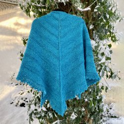 Flora Sjalet  Strikkeopskrift