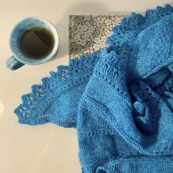 Flora Sjalet  Strikkeopskrift