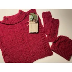 N�rre Vosborg S�ttet (halsedisse, hue og h�ndledsvarmere)