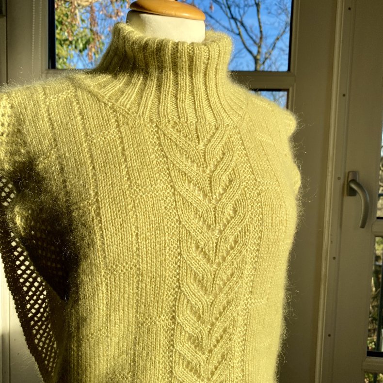 Nrre Vosborg Halsedissen  Strikkeopskrift