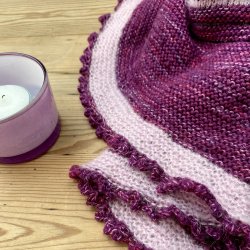 Lyng Sjalet  Strikkeopskrift