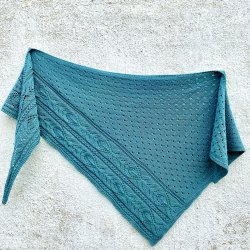 Tulipan Sjalet Strikkeopskrift